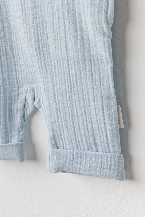 Shop Andy Wawa Ocean Muslin Jumpsuit Set In Light Blue