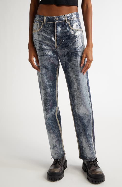 DIESEL® D-Ark Sequin Bootcut Jeans in Denim 