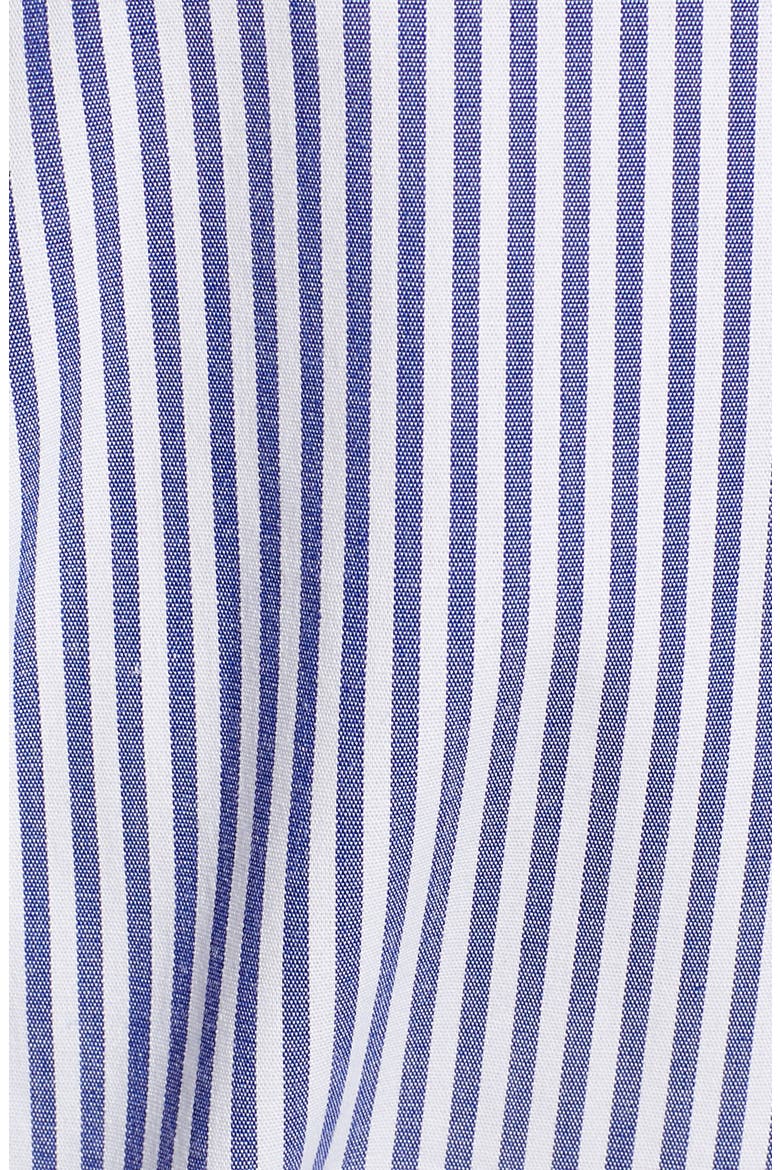Stretch Cotton Stripe Wrap Top, Alternate, color, BLUE