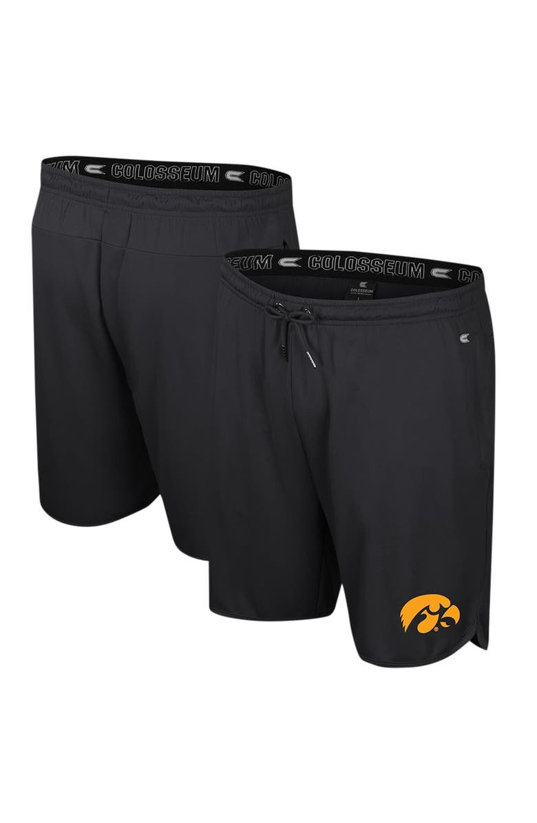 COLOSSEUM Youth Colosseum Black Iowa Hawkeyes Things Happen Shorts, Main, color, 