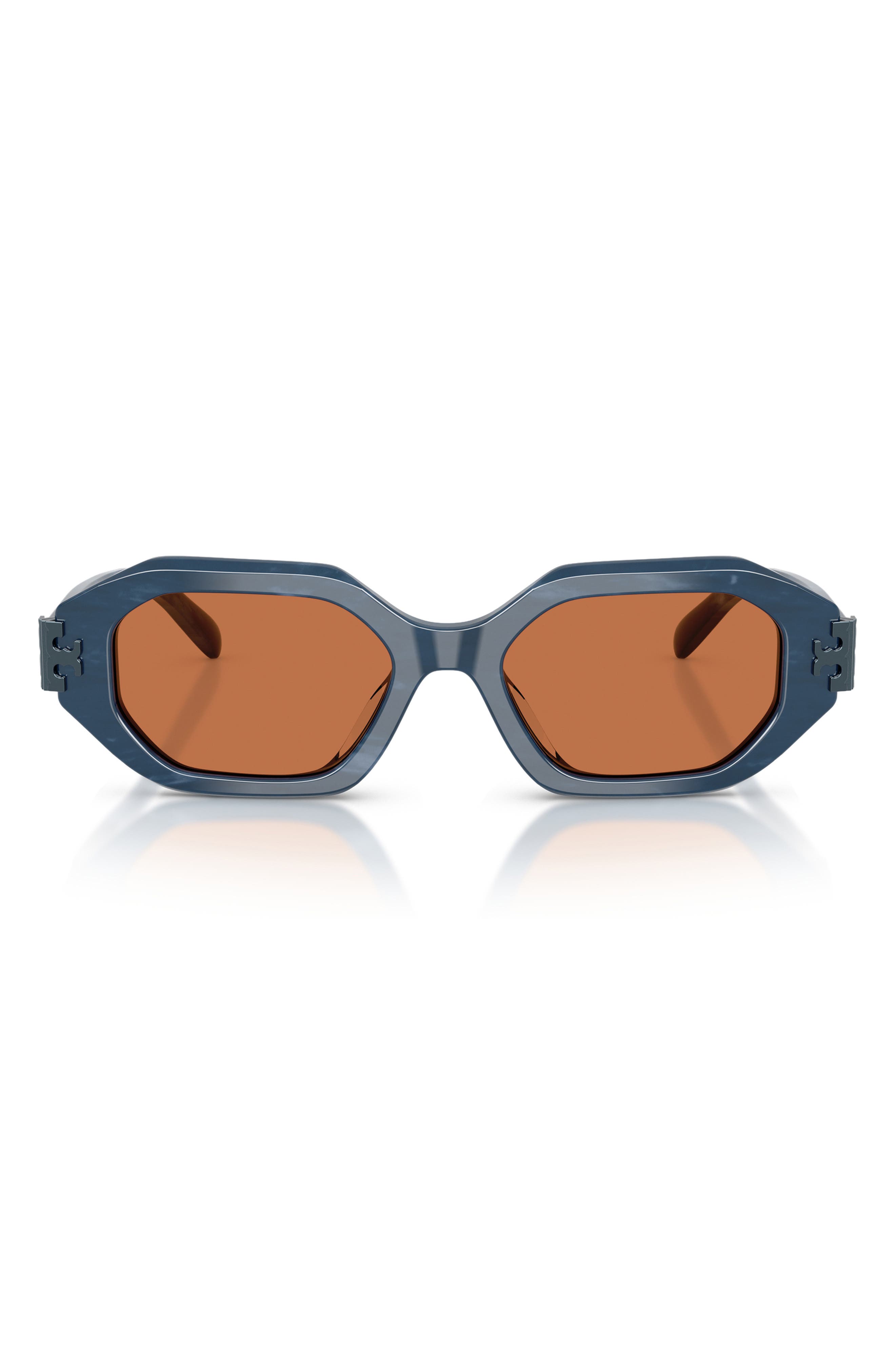NAVY MARBLE / BROWN