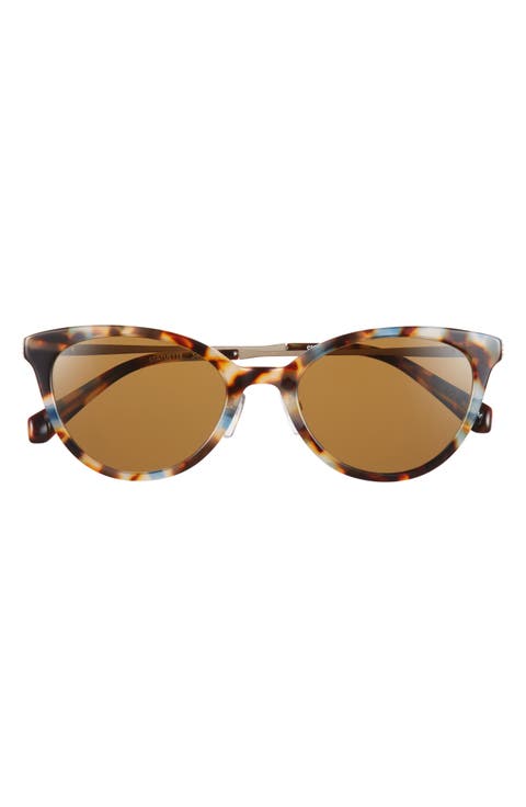 Statuette 51mm Polarized Cat Eye Sunglasses (Wide)