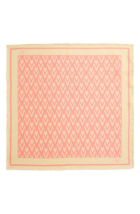 Toute la V Silk Square Scarf