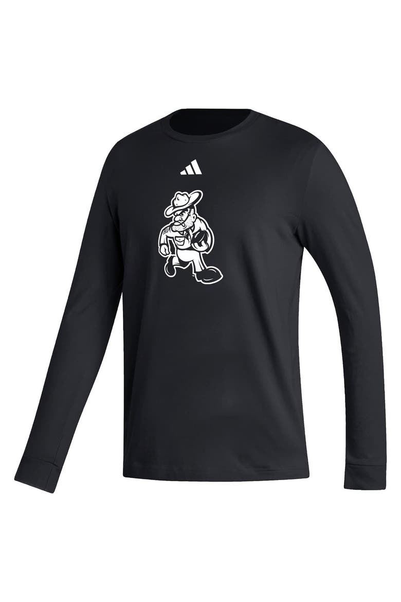Men's adidas  Black Texas A&M Aggies Ol' Sarge Football Long Sleeve T-Shirt, Alternate, color, Black