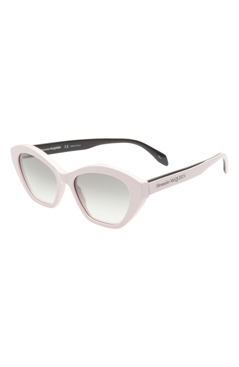 McQueen Alexander McQueen 54mm Cat Eye Sunglasses, Alternate, color, Pink