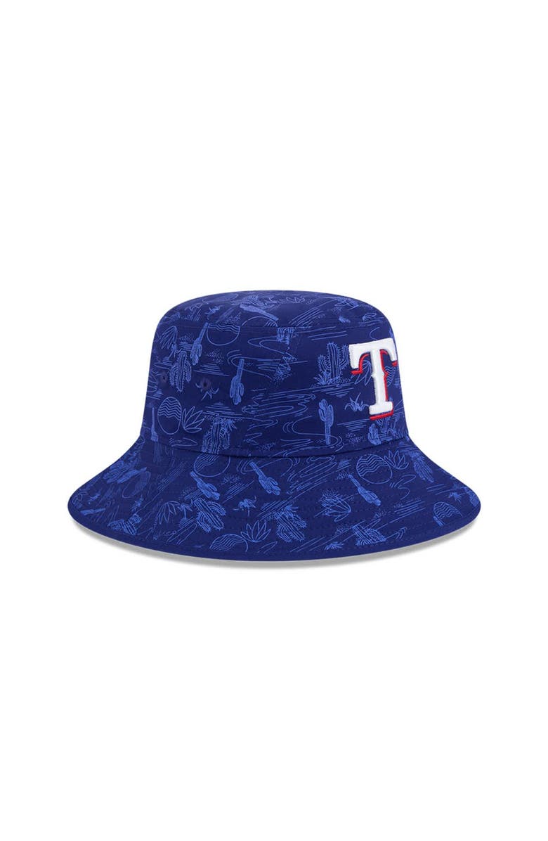 New Era Youth New Era  Royal Texas Rangers 2025 Spring Training All Over Print Bucket Hat, Alternate, color, 