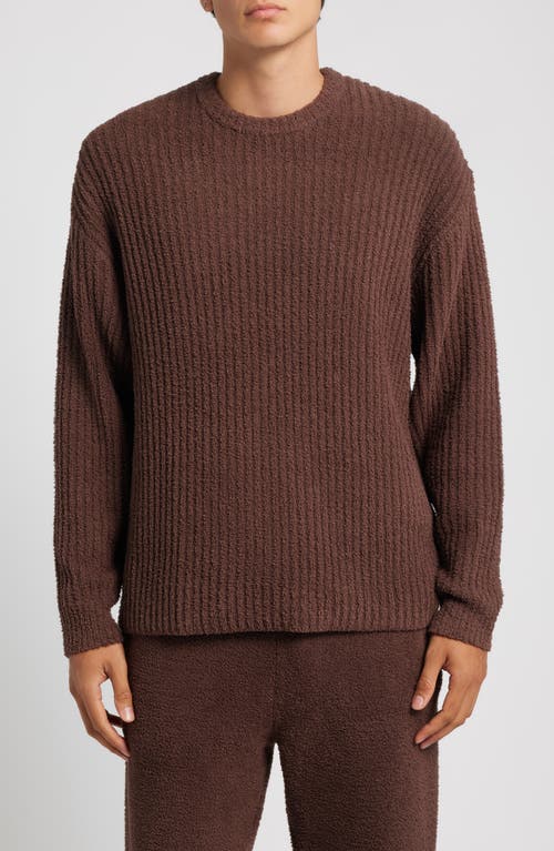 UGG(r) Ryatt Rib Sweatshirt in Cola at Nordstrom, Size Large