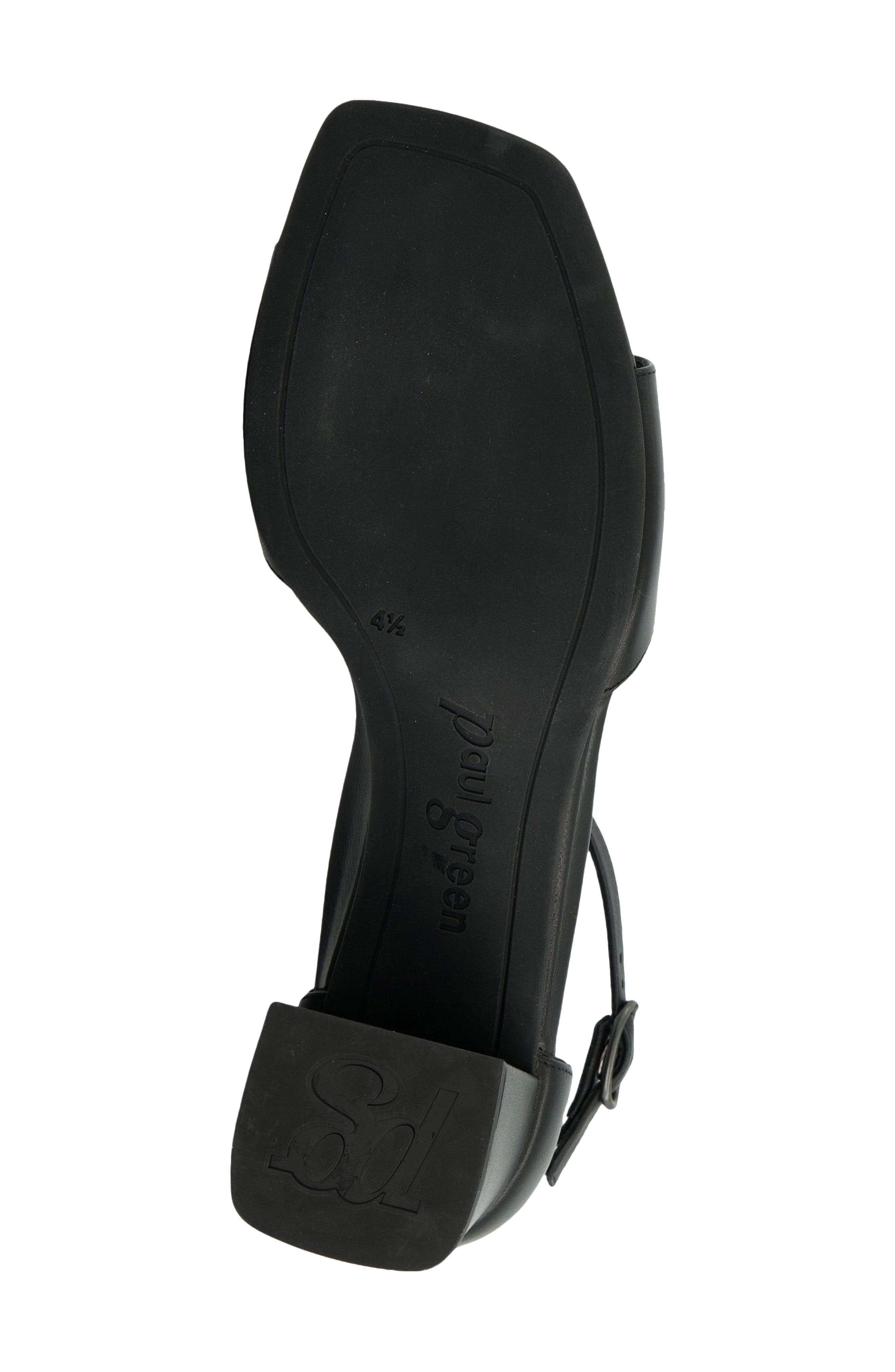 Estelle Ankle Strap Sandal, Alternate, color, BLACK SOFT NAPPA