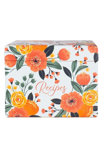 Steel Mill & Co Recipe Box In Orange