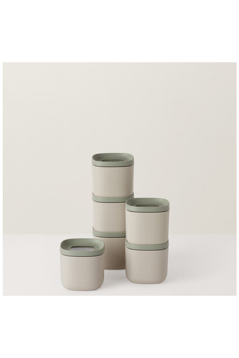 Leo Balance 6-Piece Covered Food Container Set, Alternate, color, GRAY