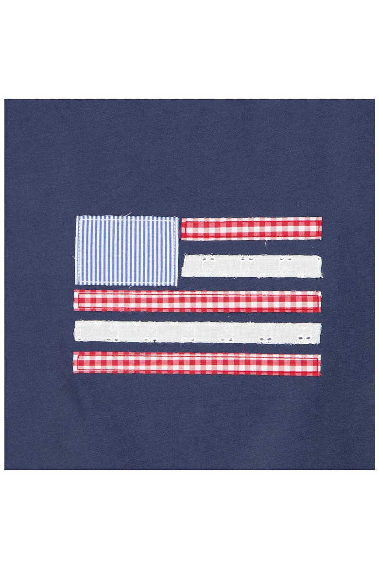 Kids' Flag Appliqué Sweatshirt, Alternate, color, BLUEBERRY