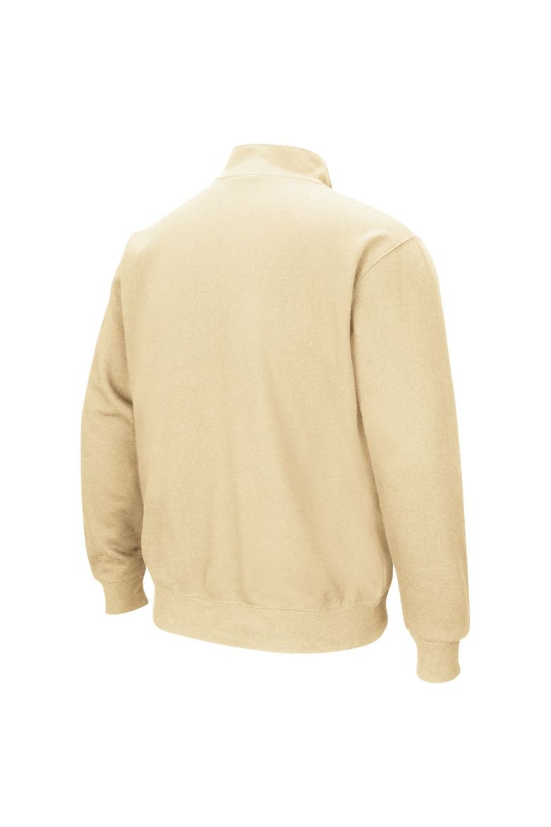 Men's Colosseum Gold UCF Knights Tortugas Quarter-Zip Sweatshirt, Alternate, color, Gold