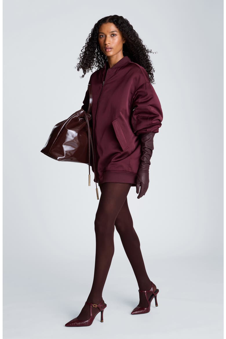 Boyfriend Bomber Jacket, Alternate, color, SUGAR BEET