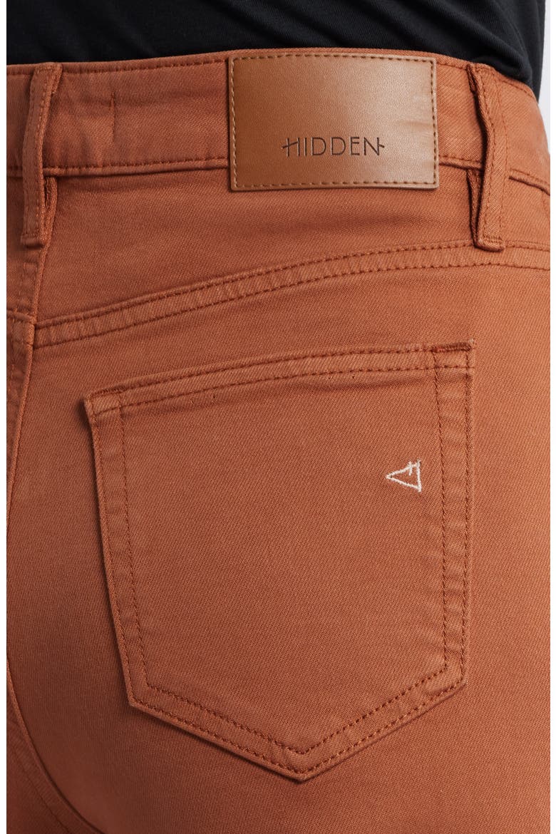 High Waist Wide Leg Jeans, Alternate, color, RUST