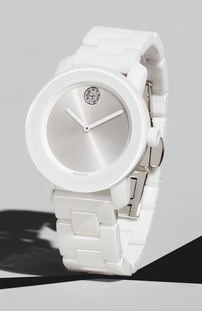 Movado Bold Ceramic Bracelet Watch, 36mm, Alternate, color,
