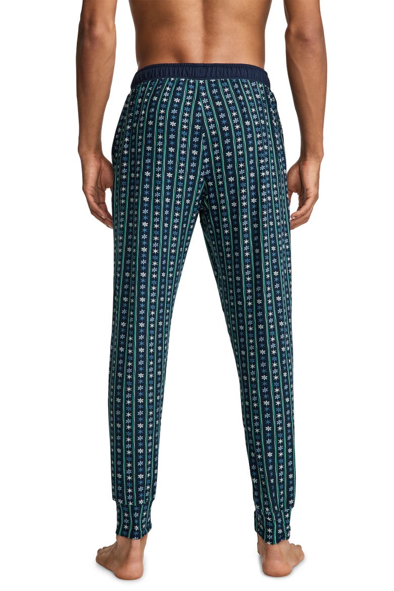 Men's Ultra Soft Cooling Sleep Jogger, Alternate, color, Blue Snowflake