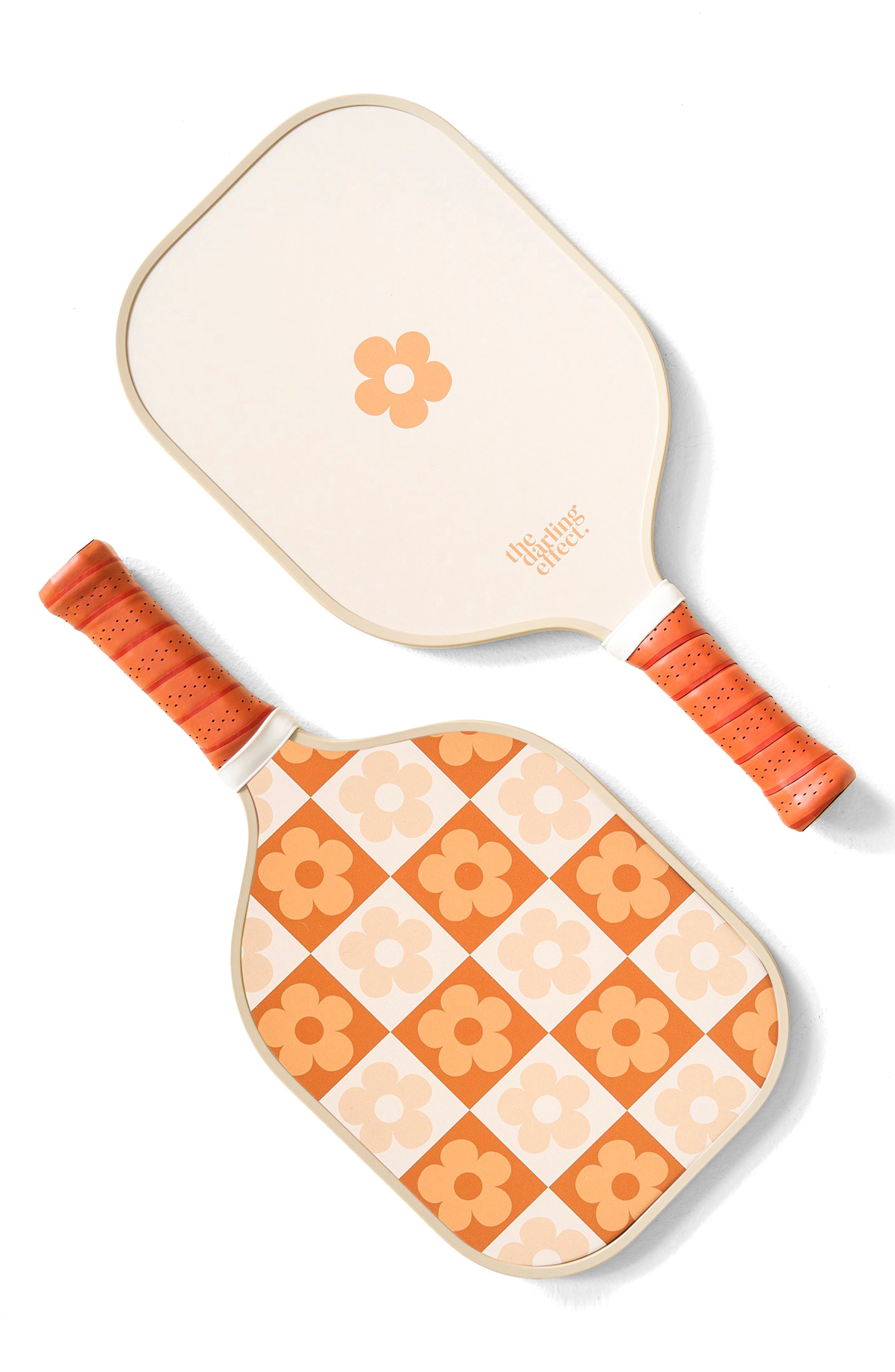 Flower Check Pickleball Paddle