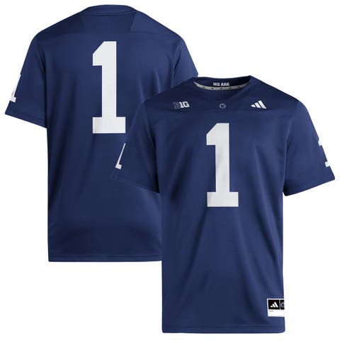 Men's adidas #1 Navy Penn State Nittany Lions Home Premier Jersey