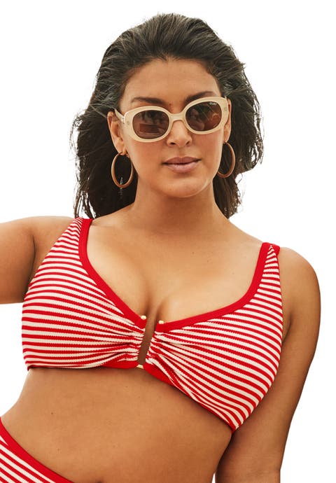 Metallic Lurex U-Wire Bikini Top