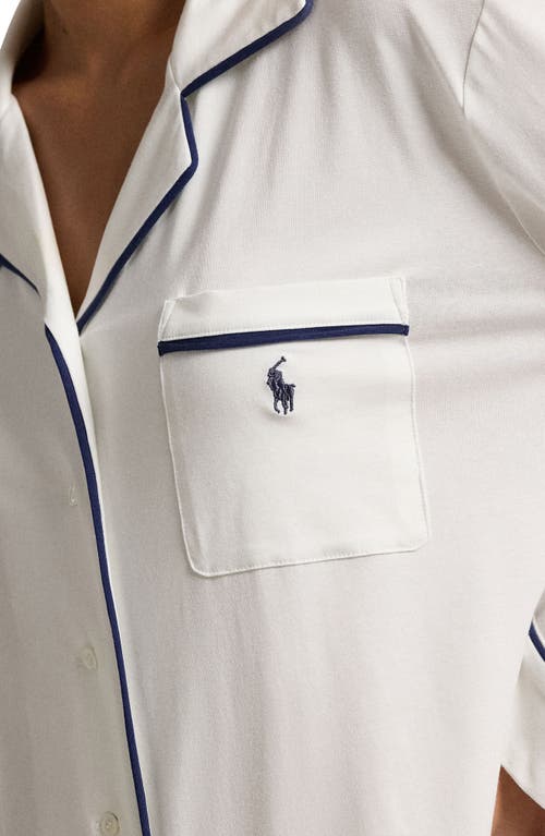 Polo Ralph Lauren Cotton Blend Sleepshirt In White