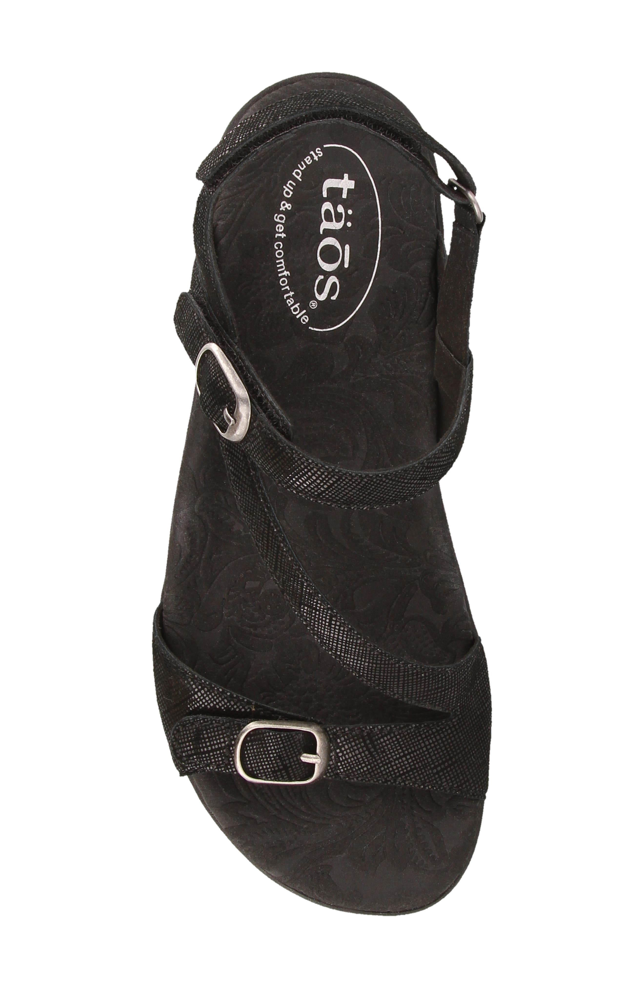 Beauty 2 Sandal, Alternate, color, BLACK PRINTED LEATHER