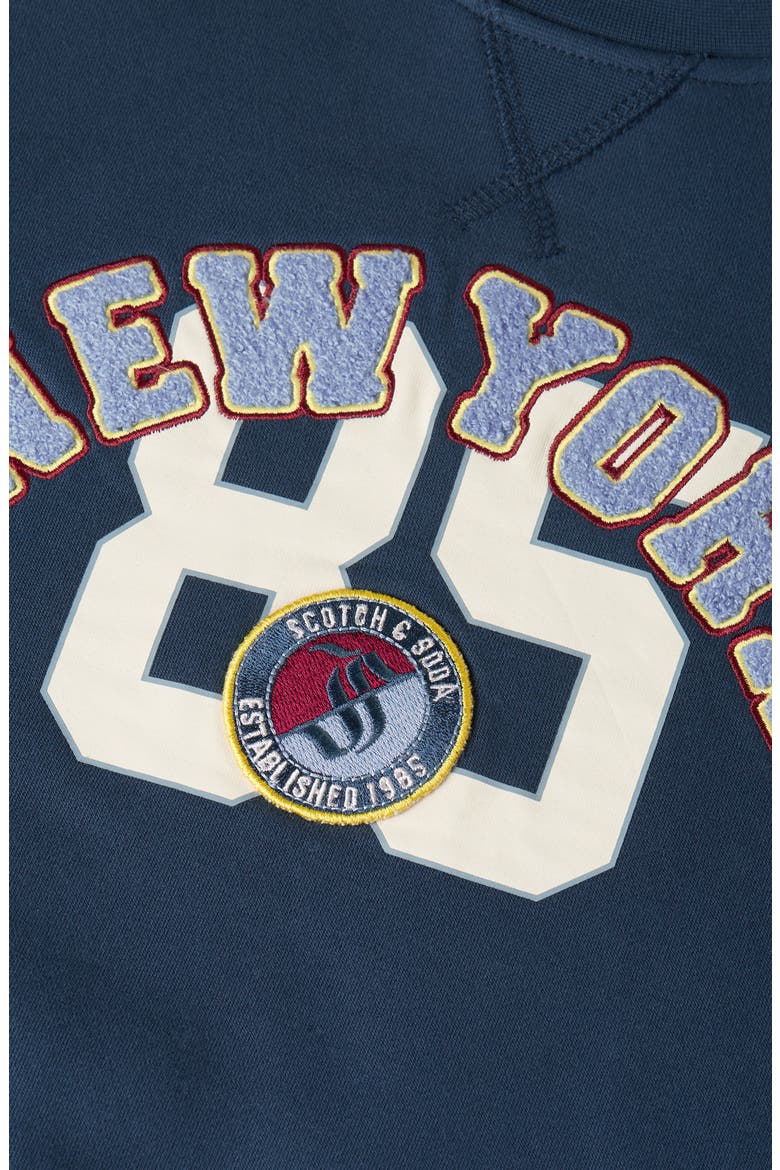 Kids' New York Embroidered Sweatshirt, Alternate, color, INSIGNIA BLUE