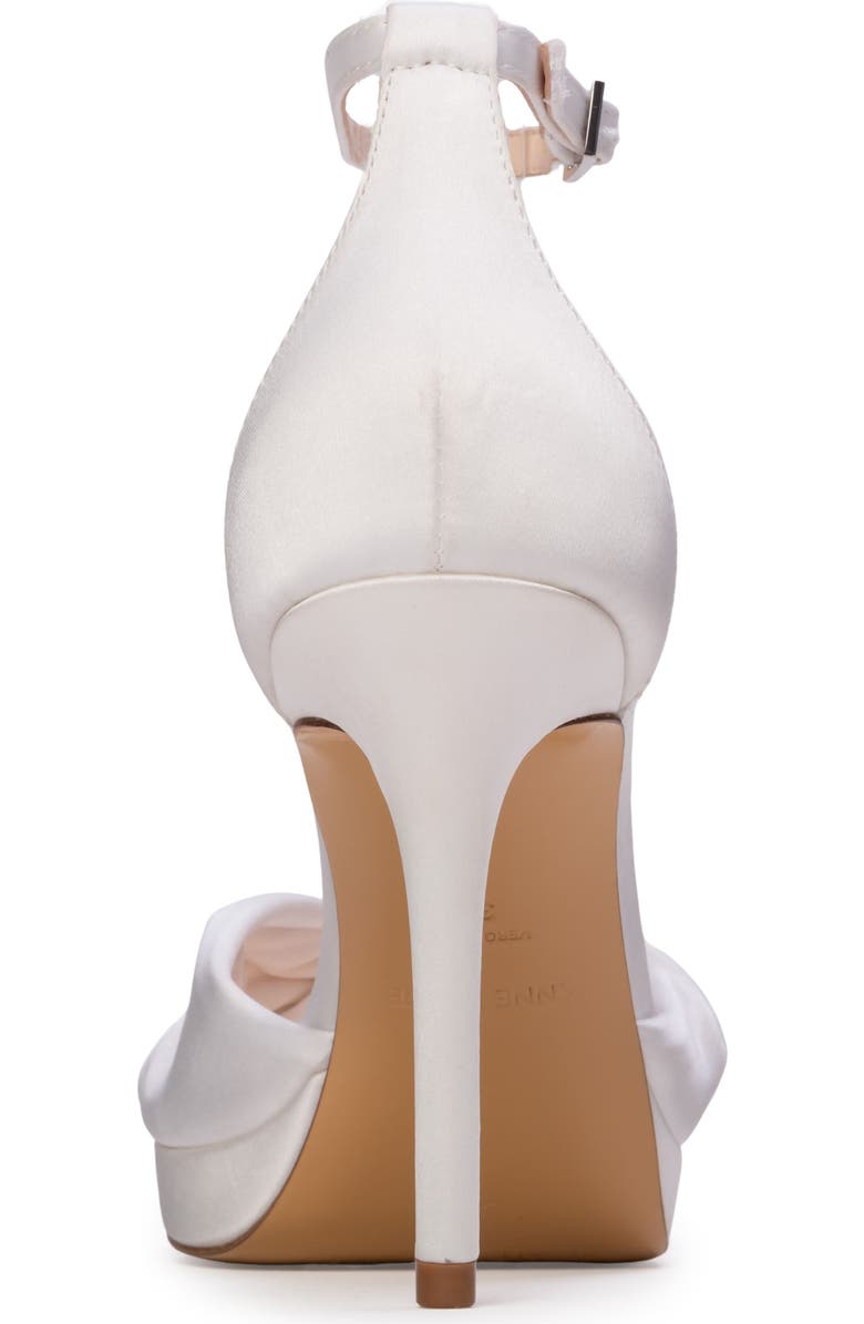 Anne Barge Amour Sandal, Alternate, color, White Satin