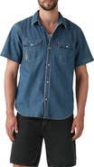 Levi's® Embroidered Short Sleeve Snap Up Western Shirt
