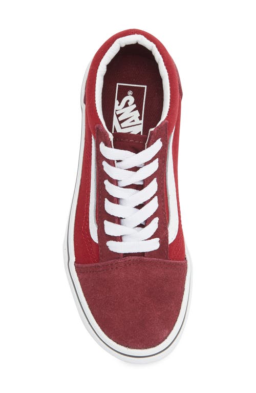Vans Kids' Old Skool Sneaker In Red