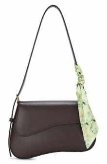 Asymmetrical Flap Faux Leather Shoulder Bag