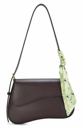Asymmetrical Flap Faux Leather Shoulder Bag