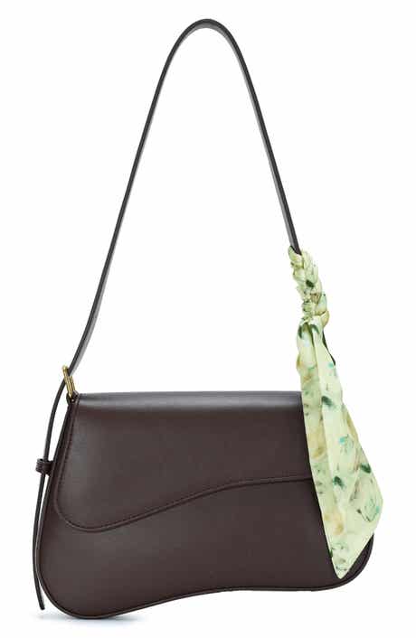 Asymmetrical Flap Faux Leather Shoulder Bag