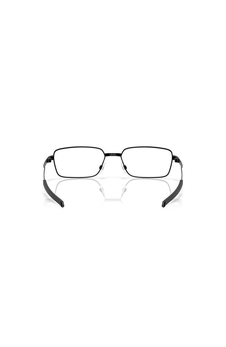 Oakley 57mm Rectangle optical glasses, Alternate, color, Black