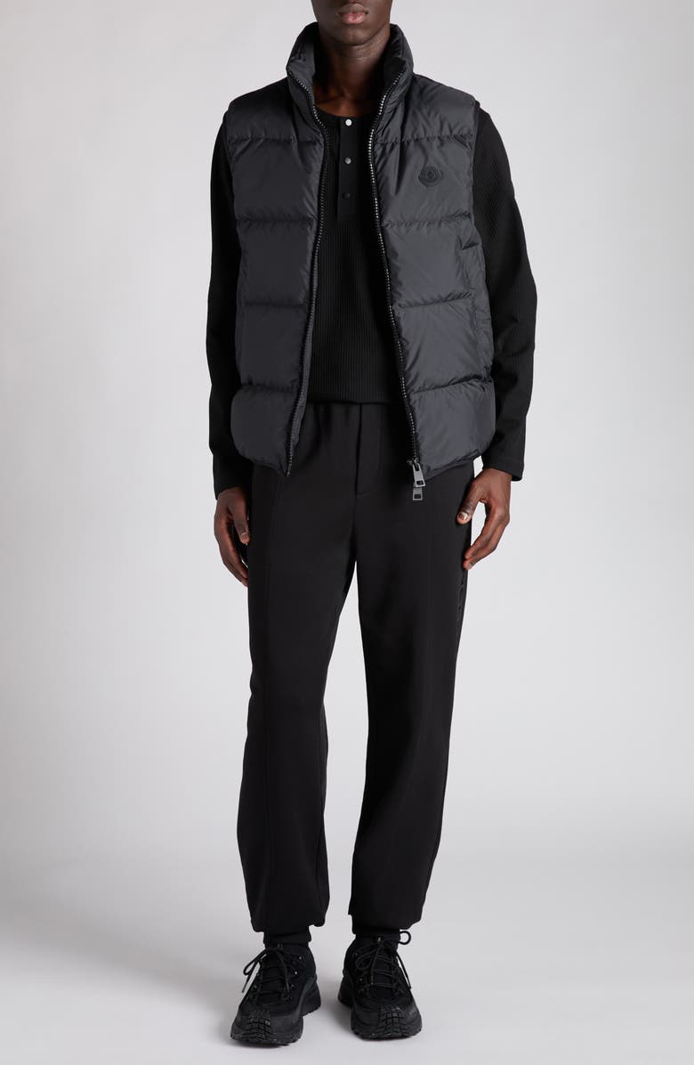 Moncler Arras Down Puffer Vest, Alternate, color, Black