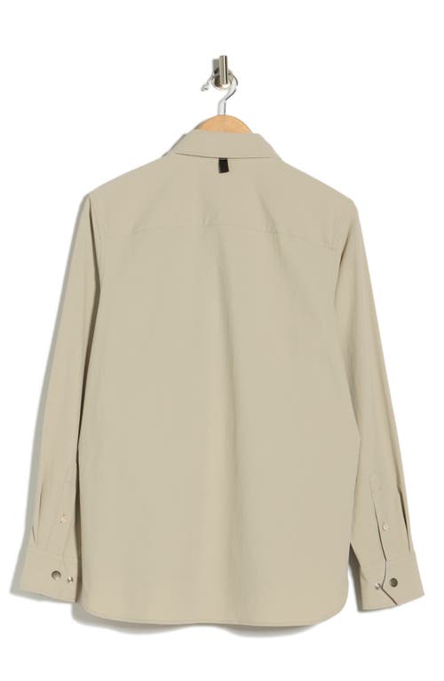 Rag & Bone Stretch Cpo Overshirt In Neutral