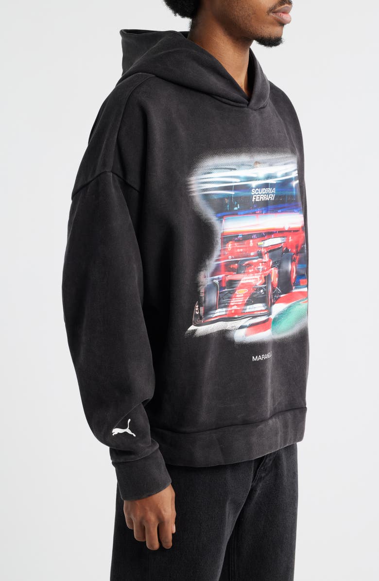 PUMA x Scuderia Ferrari Maranello Pullover Hoodie, Alternate, color, Puma Black