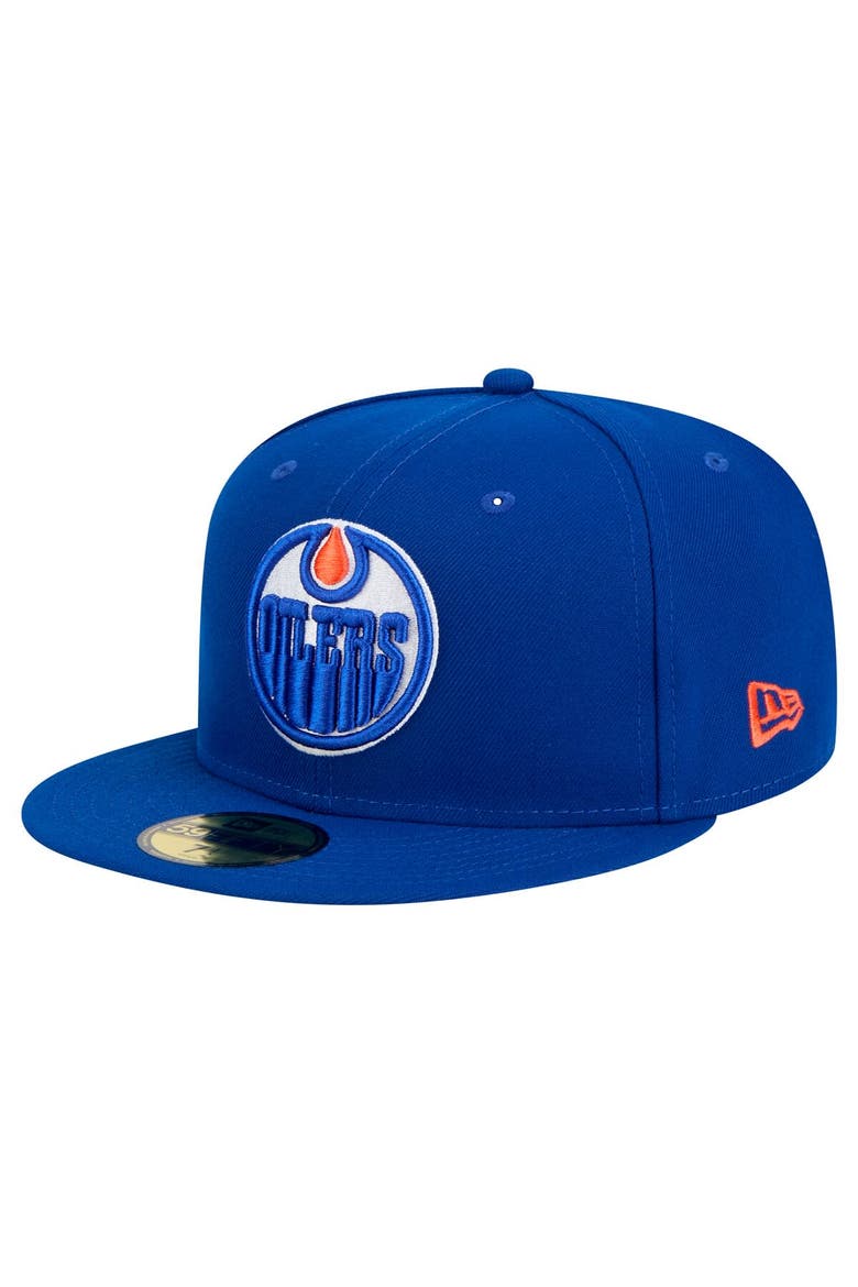 Men's New Era Royal Edmonton Oilers Core 59FIFTY Fitted Hat, Alternate, color, Royal