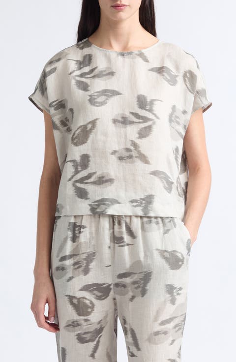 Criss Cross Linen Top