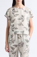 Emporio Armani Criss Cross Linen Top