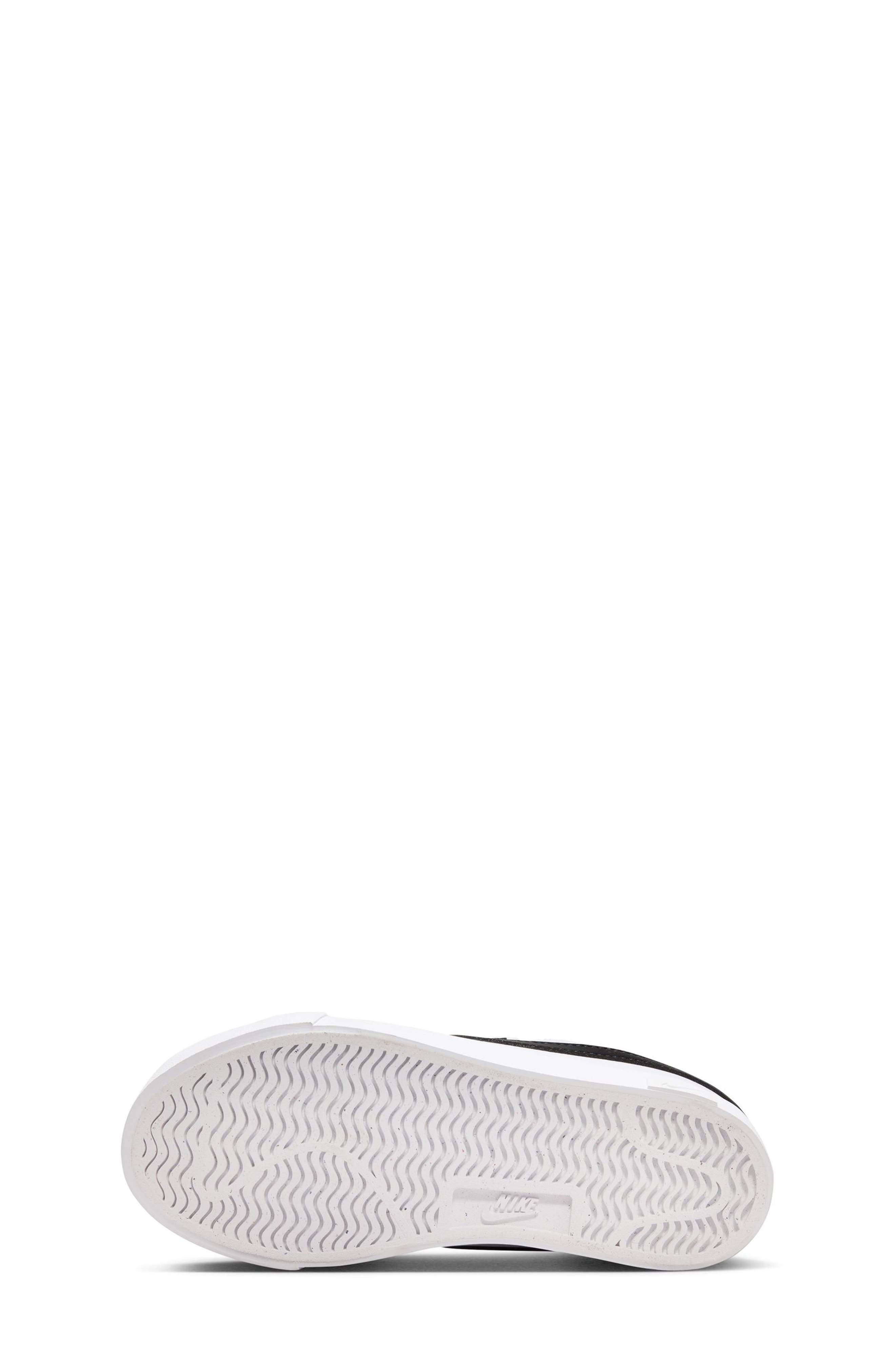 Kids' Tennis Essential Faux Leather Sneaker, Alternate, color, WHITE/ BLACK/ WHITE