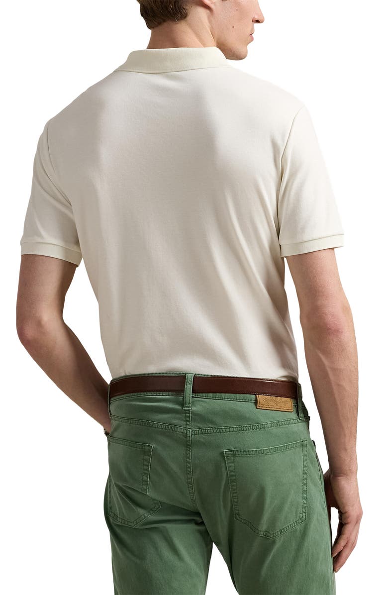 Polo Ralph Lauren Classic Fit Solid Cotton Polo, Alternate, color, Pale Cream
