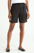 Theory Lynie High Waist Pleated Shorts