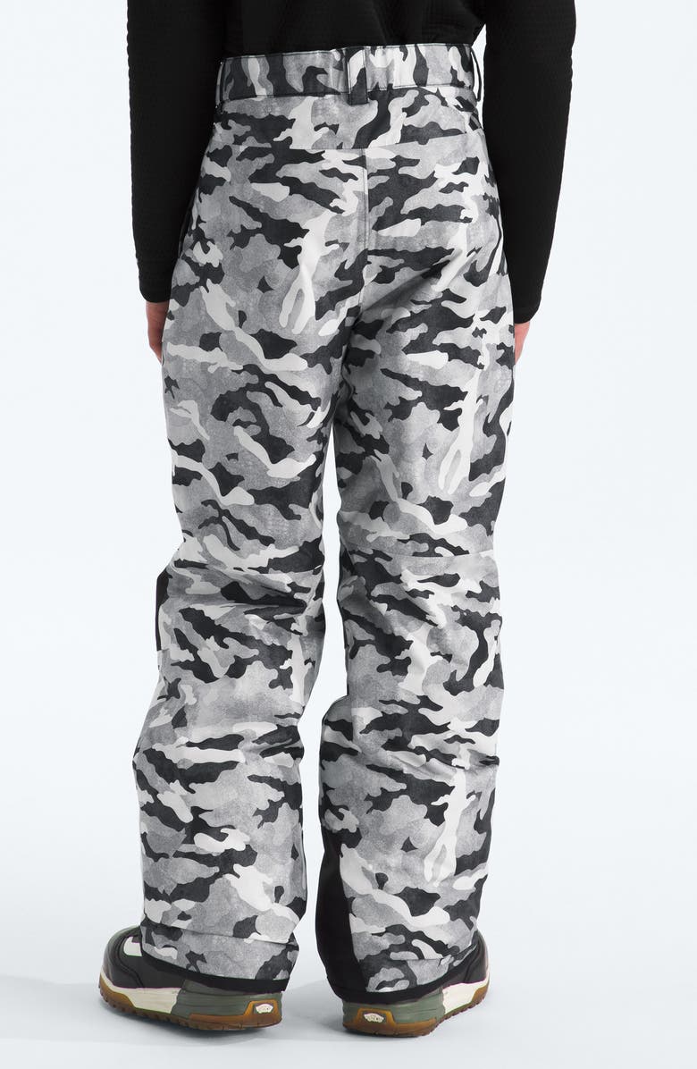 The North Face Kids' Freedom Waterproof Recycled Polyester Insulated Pants, Alternate, color, Smoked Pearl Tnf Camo
