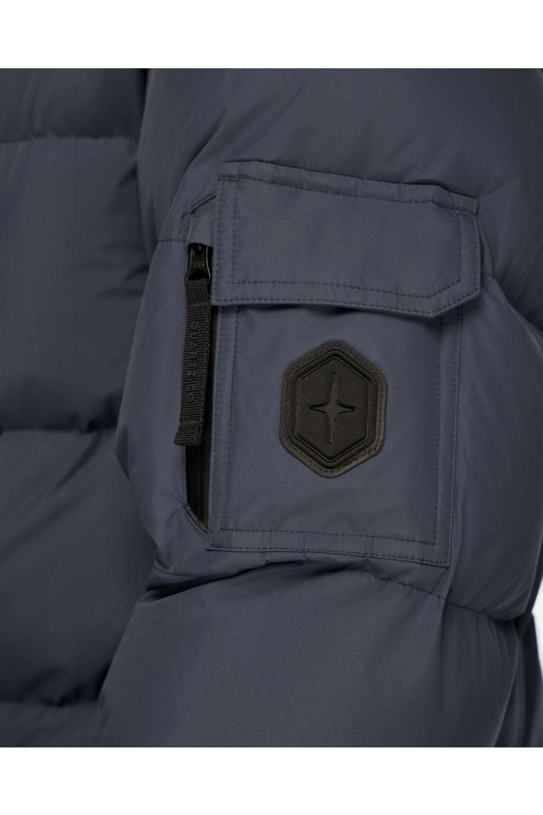 ALEXANDER | Hooded Recycled Down Winter Jacket, Alternate, color, True Navy
