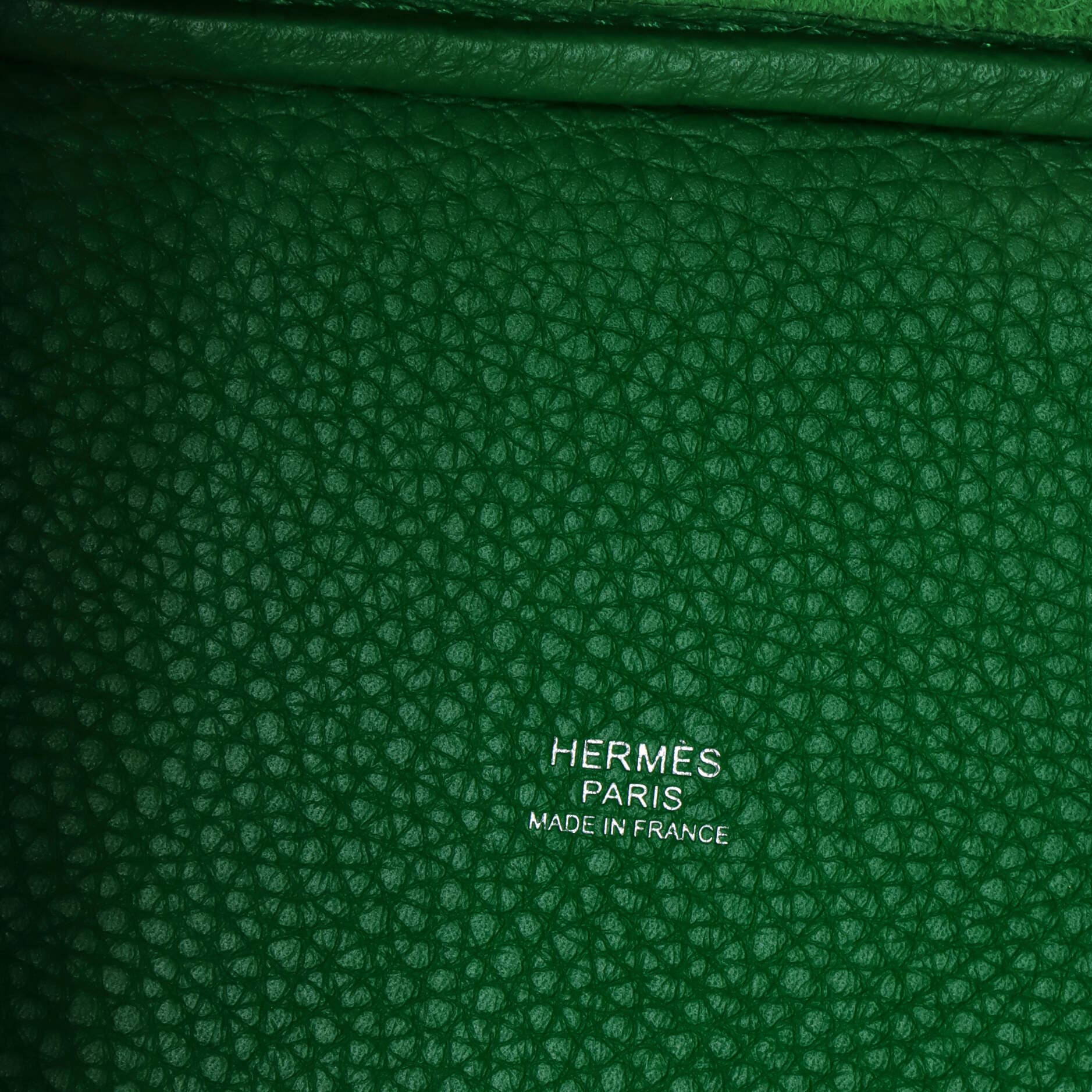 Pre-Owned Hermes Monochrome Picotin Lock Bag Clemence PM, Alternate, color, Green
