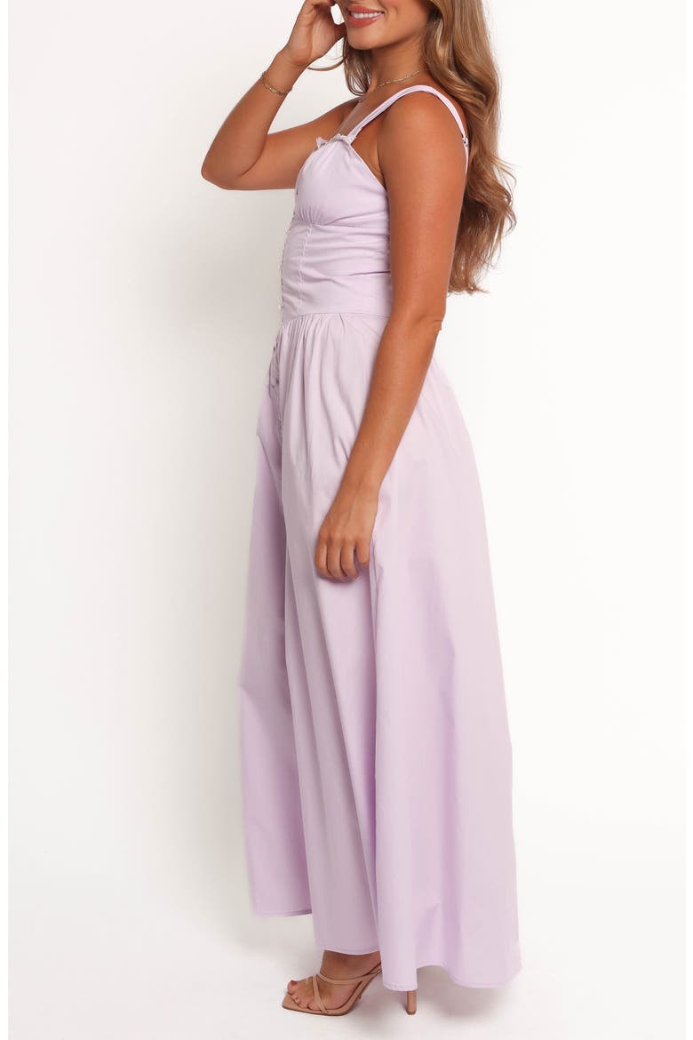 Bellus Lace Trim Sleeveless Maxi Dress, Alternate, color, LILAC