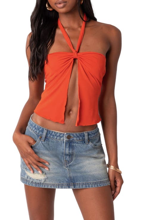 Julia Split Front Halter Top