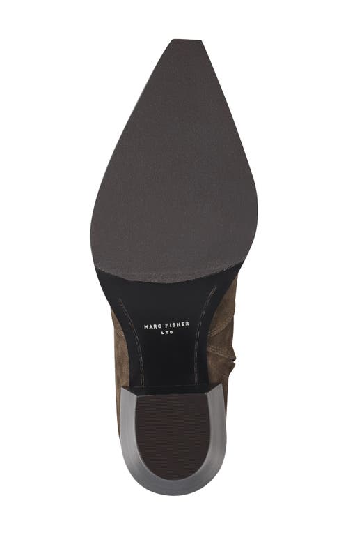 Marc Fisher Ltd Giulie Pointed Cap Toe Bootie In Green