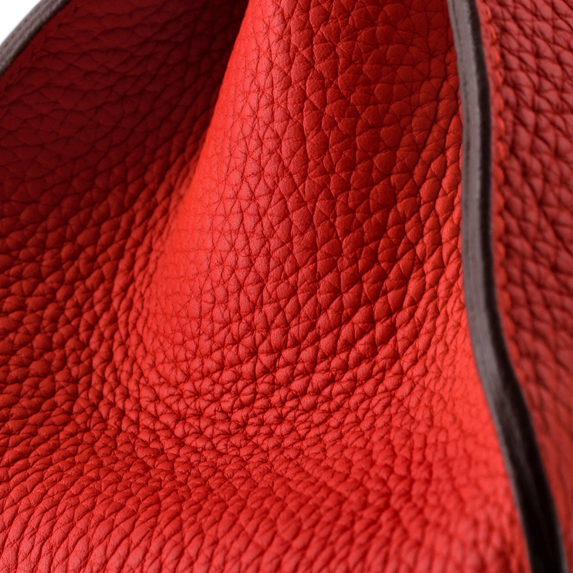 Pre-Owned Hermes Jypsiere Bag Clemence 31, Alternate, color, Rouge Tomate