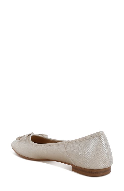 Rag & Co Asghin Metallic Ballet Flat In Gold